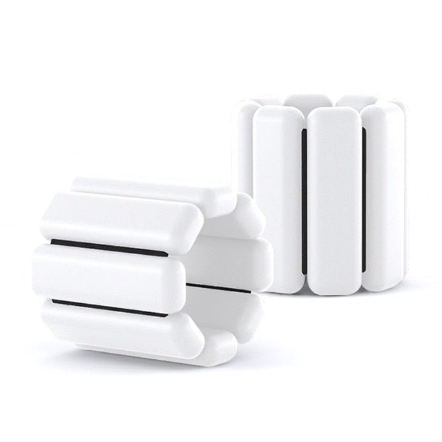 Adjustable Weighted Wrist and Ankle Band - White 1 Pair x 2LB