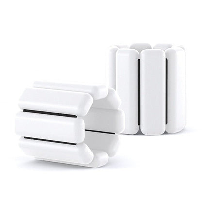 Adjustable Weighted Wrist and Ankle Band - White 1 Pair x 1LB