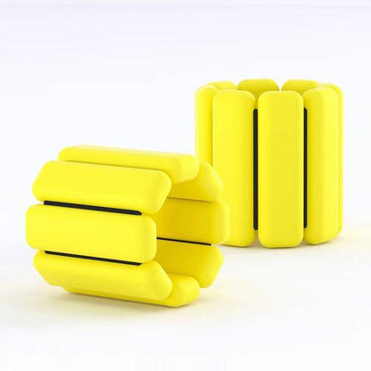 Adjustable Weighted Wrist and Ankle Band - Yellow 1 Pair x 1LB