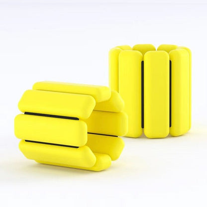 Adjustable Weighted Wrist and Ankle Band - Yellow 1 Pair x 2LB
