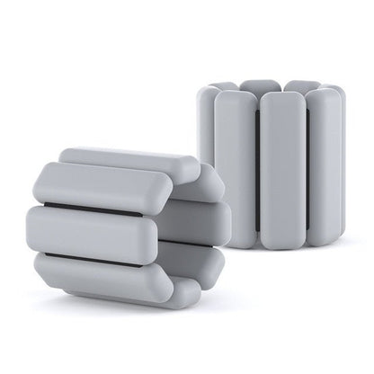 Adjustable Weighted Wrist and Ankle Band - Light Gray 1 Pair x 2LB
