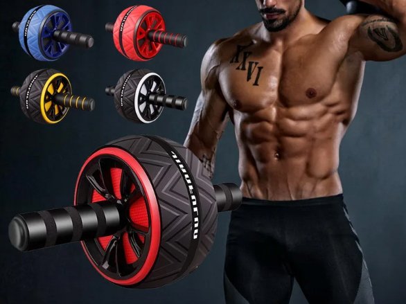 Abdominal Wheel - Black Red