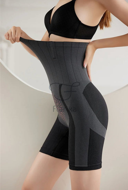 High Waist Seamless Fitness Shorts - Black M