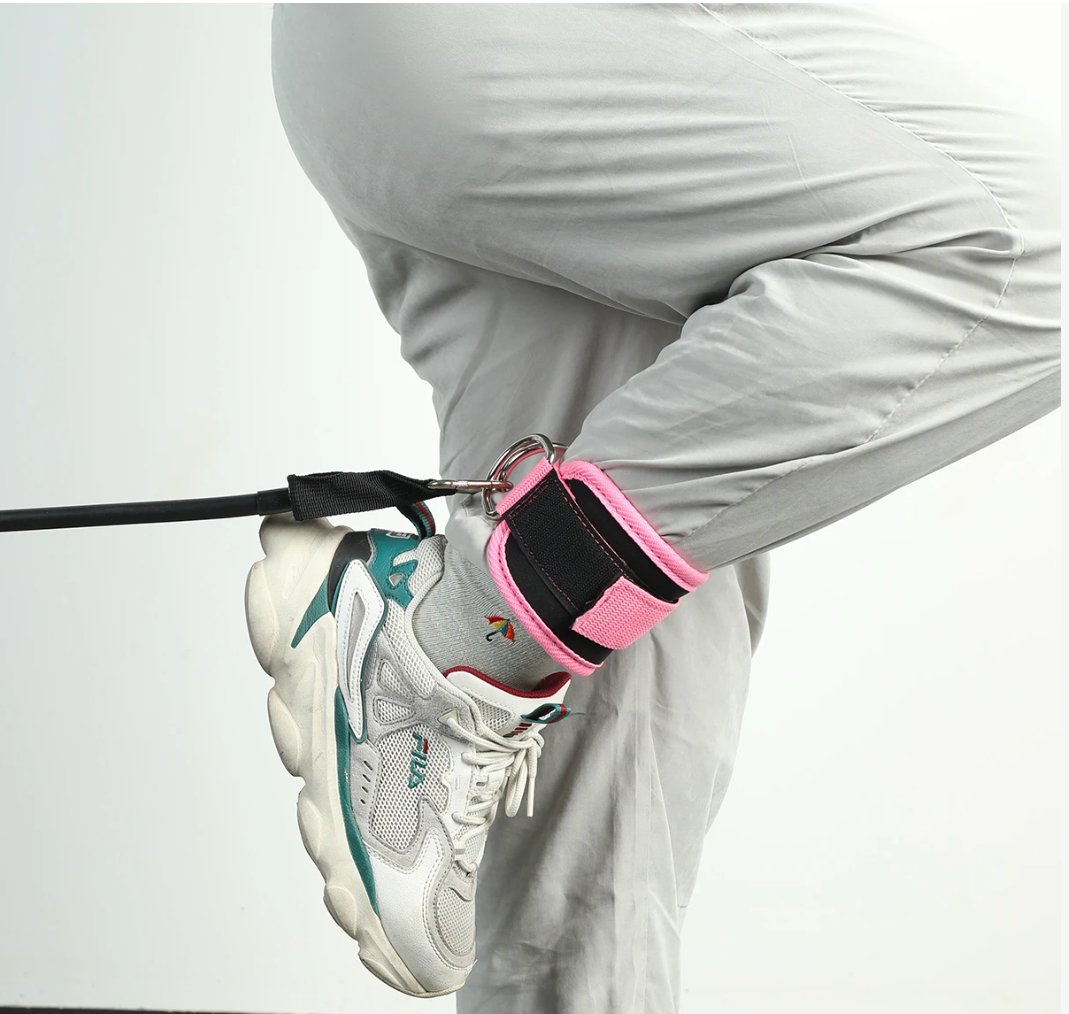 Gym Ankle Adjustable Straps - Pink 1pcs